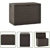 The Living Store Gartenbox Braun 78x44x55 cm