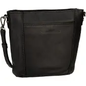 Chesterfield Leder Umhängetasche Schultertasche Fintona Shoulderbag Black schwarz