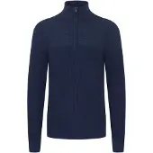11 Project Strickpullover Herren Baumwolle blau, S 698550-0001-09900