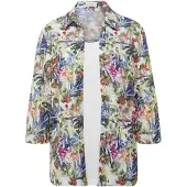 Goldner Elegantes Blusenset mit Blumenmuster in bunt / gemustert | Gr.: 46