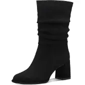 Tamaris Damen Stiefeletten Schwarz Textil vegan Reißverschluss Größe: 35