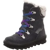 Legero Stiefelette Leder \ FLAVIA GRAU/LILA VELOUR/TEXTIL/EFFEKTLEDER Kinderschuhe