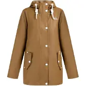 ICEBOUND damen regenjacke - dunklesand, S