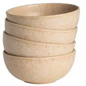 Fonq Mixed Ceramics Schüsseln - Ø15 cm - Sand (4er Set)