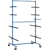 MSW Stoßstangenregal - 8 Haltevorrichtungen - 160 kg