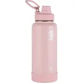 Takeya Actives Wasserflasche aus Edelstahl mit Ausgussdeckel, vakuumisoliert, 32 oz, Premium-Qualit t, Blush