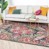 FRAAI Blumen Teppich - Estate Rosen Kelim Gold 190x290 cm