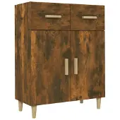 vidaXL Sideboard Räuchereiche 69,5x34x89 cm Holzwerkstoff