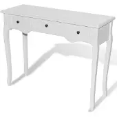 vidaXL Dressing Con Sole Tisch Mit Drei Schubladen