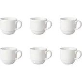 Mammoet Kaffeetasse Breit Budgetlinie 20 cl Weiß 6 Stück