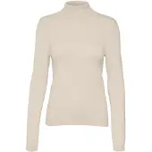 Vero Moda Rollkragenpullover »VMHAPPINESS LS ROLLNK PULLOVE GA BOO REP«, Gr. L, Birch, , 84858313-L