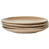 Fonq Mixed Ceramics Frühstücksteller - Ø22 cm - Sand (4er Set)