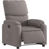 vidaXL Relaxsessel Elektrisch Taupe Stoff
