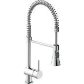 Schutte Küchenarmatur CORNWALL, Niederdruck Armatur Küche, Wasserhahn Küche ausziehbar, Mischbatterie Küche, Chrom