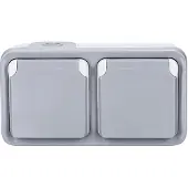 Legrand 069742, Typ F, Schrauben, Grau, IP44, 250 V, 16 A