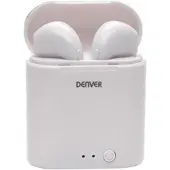 Denver Wireless Earbuds mit Ladeetui - Ohrhörer Wireless - Bluetooth - TWE36 - Weiß