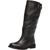 Felmini Stiefel aus echtem Leder, halbhoch, schlankes Design, bequeme Passform