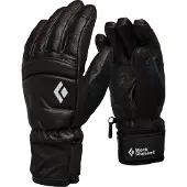 Black Diamond - Freeride Handschuhe aus PrimaLoft - W Spark Gloves Black / Black für Damen aus Leder - Größe S - schwarz