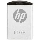 HP PNY v222w, 64 GB, USB Typ-A, 2.0, 14 MB/s, Ohne Deckel, Silber