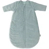 Jollein Schlafsack mit Abnehmbaren Ärmeln Rund 90 cm, Rib Sea Green
