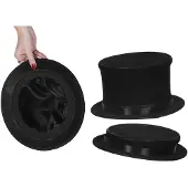 Coppens Schwarzer Klappzylinder - für Fasching Halloween