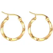 Everneed Tilla Twist - Große Goldene Creolen