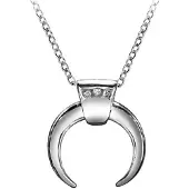 Everneed Luna Mond Halskette - Silber (U)