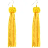 Everneed Maliva Tassel Quastenohrringe - Gelb