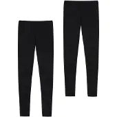 Schiesser Leggings Luxury in Schwarz | Gr.: 42