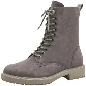 Tamaris Damen Schnürstiefeletten Taupe Rauleder Größe: 40