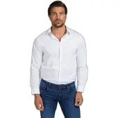 GUESS Hemd Sunset M1YH20 W7ZK1 Weiß Slim Fit