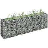 vidaXL Gabionen-hochbeet Aus Verzinktem Stahl 180x30x60 Cm