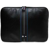 BMW Sleeve BMCS14COMSCAKL 14" czarny/black Carbon Blue Stripes