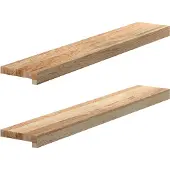 vidaXL Fensterbänke 2 Stk. Unbehandelt 90x15x2 cm Massivholz Eiche