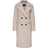 ONLYU ONLY Damen ONLVALERIA PIPER COAT CC OTW Mantel 15293695,Pumice Stone,S