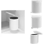 vidaXL Küchen-Einbau-Mülleimer Kunststoff 12 L - Mülltonnen & Abfalleimer