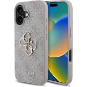 GUESS Apple iPhone 16 Hülle - Kunststoff - - Backcover/Hard Case - Rosa