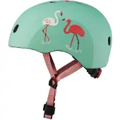 Micro mobility Micro PC Helm Flamingo M, Helm mit offenem Visier, Hartschalenbau, Schnappverschluss-System, Matt