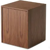 New Works Mass Beistelltisch w/Schublade Walnut - , Holz, Holz