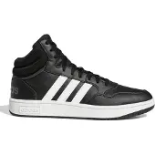 Adidas Hoops 3.0 Mid Classic Vintage Core Black Cloud White Grey Six - EU 38 2/3