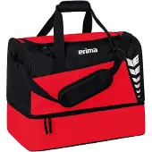 Erima Six Wings Sporttasche mit Bodenfach Rot/Schwarz