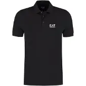 Emporio Armani EA7 Logo-Polo-Shirt, Schwarz M