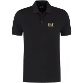 EA7 Poloshirt 8NPF14 PJVQZ 0208 Schwarz Regular Fit