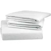Essenza Spannbettlaken Molton White (Baumwolle)-180 x 220 cm