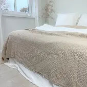 Town & Country Tagesdecke Carolina Beige Sand Baumwolle-260 x 260 cm