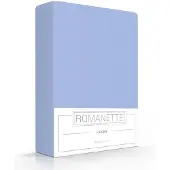 Romanette Bettlaken Hellblau (Baumwolle)-200 x 260 cm (2-personen)