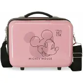 Joumma Bags Unisex für Kinder. 3473921 ABS Kulturtasche Mickey Outline Anpassungsfähig rosa (OSFA), Lässig, Synthetisch, ABS/Polykarbonat, K