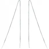 Everneed My - Lange silber Ketten Ohrringe