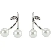 Everneed Cherry Ohrringe - weiß/silber (U)