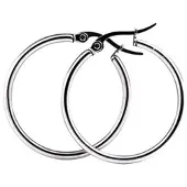 Everneed Mille - Silber Creolen - Medium